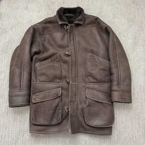 Vintage Sawyer Of Napa Sheepskin Shearling Duffle Coat Size 20 Womens USA‎